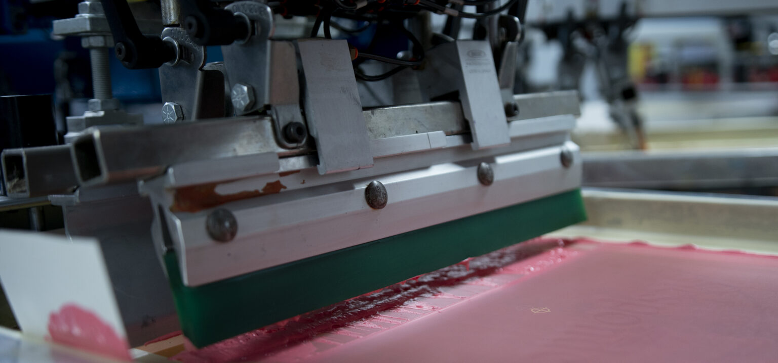 Screen printing custom apparel